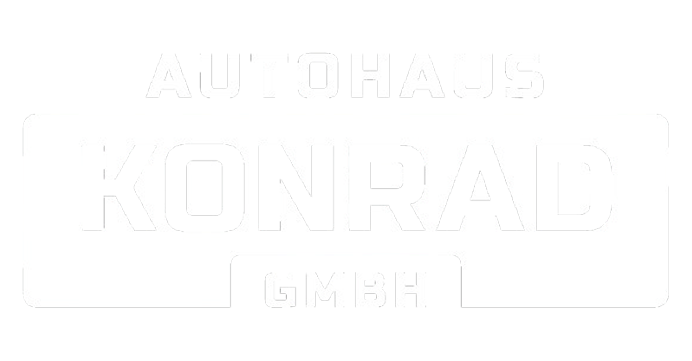 Logo des Autohaus Konrad in weiss